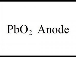 Make a Graphite Substrate Lead Dioxide Anode (GSLD) by Electrodeposition