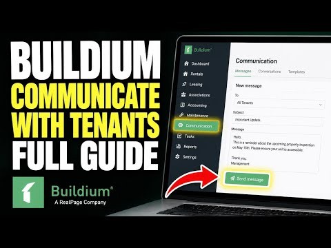 How to setup communicating with tenants using Buildium - Full Guide