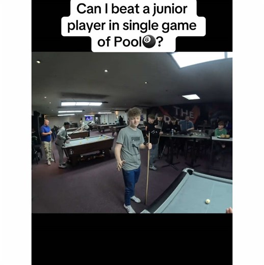Challenging a Local Junior Player in Pool 🎱