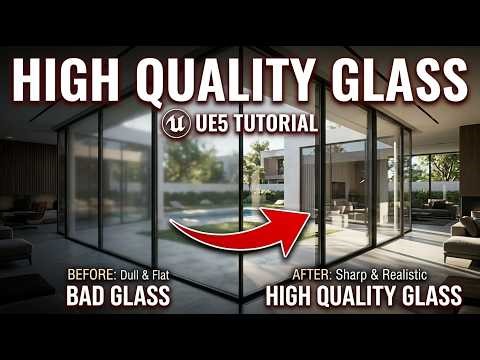 Unreal Engine 5 Glass Material Setup for Ultra Realistic Renders