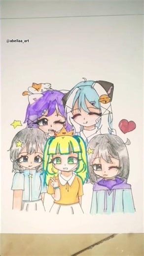 collab w ‪@Aqilajovita‬ ‪@Kareen-art‬ ‪@AulyaArt2‬ ‪@DrawWithEi‬ #gachalife #edit