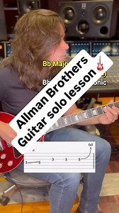 Learn the first guitar solo to “Soulshine” by the @officialallmanbrothers with this guitar lesson . . . #guitar #guitarist #guitarplayer #guitarlessons #guitarsolo #guitars #guitarsdaily #guitaristsofinstagram #guitarists #guitarlesson | LVL UP GTR