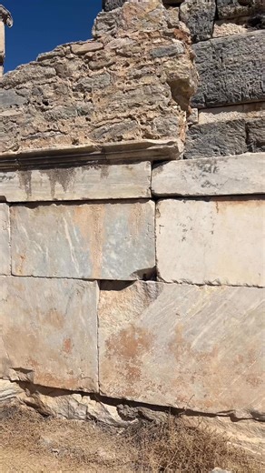 In ancient times, the markings carved onto stone blocks in buildings were part of a practical stonemason’s marking system — a method used to organize, match, and assemble architectural elements precisely. ⸻ Why Were These Marks Made? • Ease of Assembly: Large blocks were often prepared in the quarry and then transported to the construction site. To ensure each stone was placed in its correct position, matching symbols or letters were carved onto adjoining faces — like pieces of a “puzzle” that f