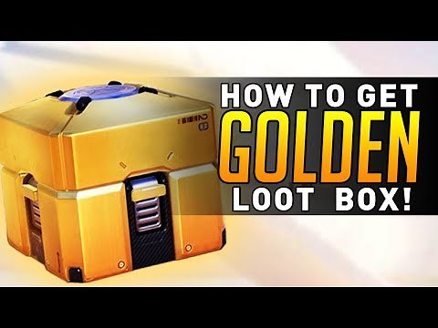 Overwatch - How to get a GOLDEN LOOT BOX!! (LEGENDARY!)