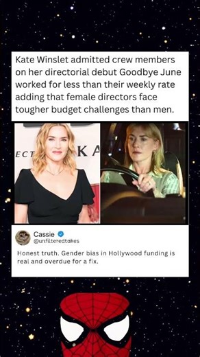 Kate Winslet admitted crew members on her directorial debut Goodbye June worked for less than their