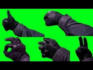 FREE GREEN SCREEN HAND GESTURE WITH GLOVES FOR GAMING EDITS