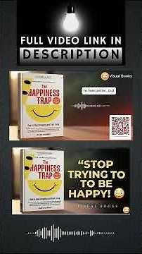The Happiness Trap Summary 📚 | Why Trying to Be Happy Makes You Miserable #shorts