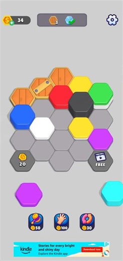 Hexa Sort lev. 32 #mobilegame #gaming