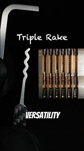 How to use the triple rake (SPP) #locks #locksmith #lockpicking #locksport #security #diy