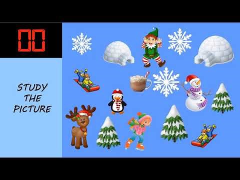 Winter Wonderland- Spot the Difference (Beginner)- Elementary Virtual Physical Education Workout