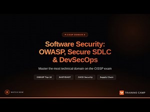 CISSP Software Security: OWASP, Secure SDLC & DevSecOps
