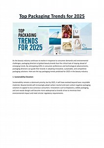 Top Packaging Trends for 2025 - SlideServe