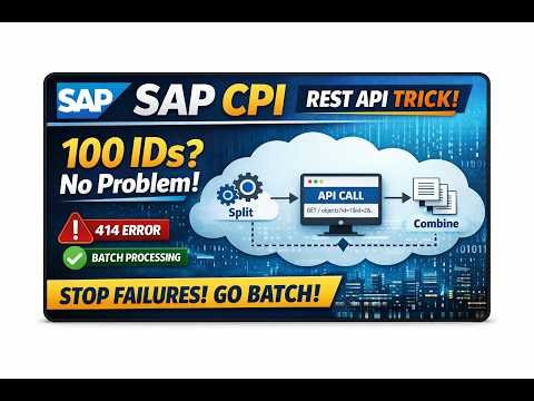 SAP CPI Tutorial | Call REST API with Query Parameters (Filters, IDs, Batching Explained)