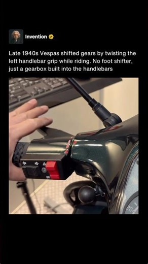 This 1940s Vespa Shifted Gears in the Handlebars 🛵 #shorts