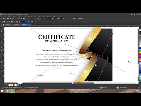 Most Creative Certificate Template Design Tutorial - Tips ,Tricks for Beginners & Experts -Coreldraw