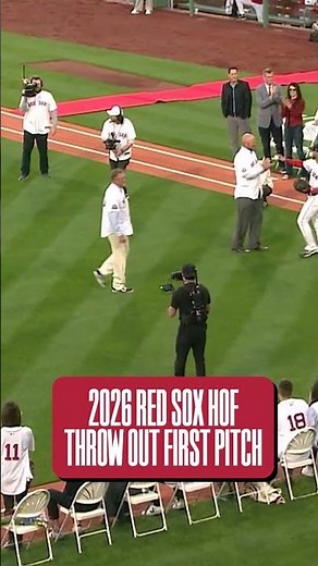 2026 Red Sox Hall Of Fame Class Throws Out First Pitch | #mlb #shorts #baseball #redsox