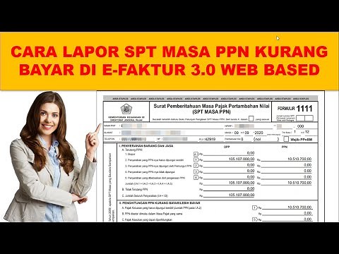 Cara Lapor SPT Masa PPN kurang bayar di efaktur 3.0 web based