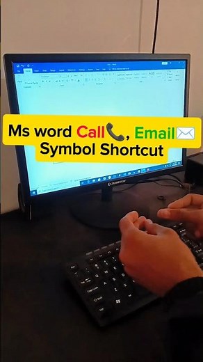 MS Word Call & Email Symbol Shortcut😎💻| Easy Keyboard Trick for Students & Office Work📈⌨️