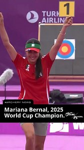 550K views · 24K reactions | Mariana Bernal makes history for Mexico.  She becomes the nations's first compound Champion and only the second World Cup Final winner after Aida Roman in 2014.  #ArcheryWorldCup | Hyundai Archery World Cup | Facebook