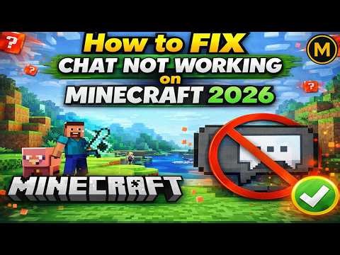 How to FIX Chat Not Working on Minecraft (2026 Working Method)