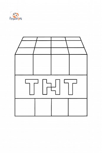 Minecraft Tnt coloring page ♥ Online and Print for Free!