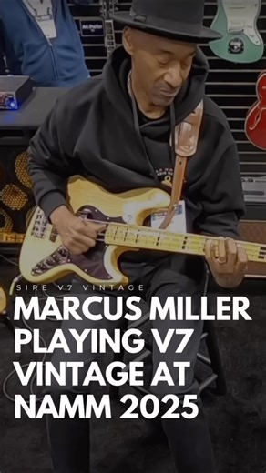 66K views · 1.2K reactions | The bass icon with his iconic Sire bass, V7 Vintage playing at the NAMM 2025. Watch full video: https://youtu.be/qIbKRhf0LmQ?si=YLDAXnyFfdx1eQTw : Nate Navarro YT channel #Sirebass #SireV7vintage #MarcusMiller | Sire USA | Facebook