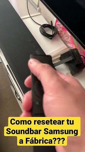 This is how you factory reset a Samsung soundbar.