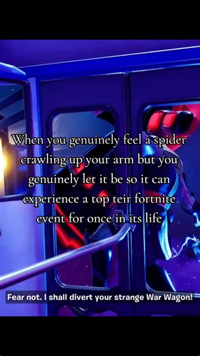 Galactus bro reacts to a spider during Fortnite