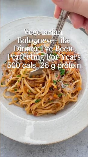 Vegetarian Bolognese With Lentil & Mushrooms