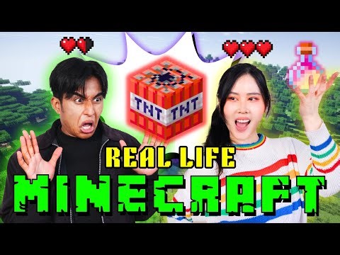Minecraft in REAL LIFE ?!【 CHALLENGE 】 ‪@davidmatthew_‬