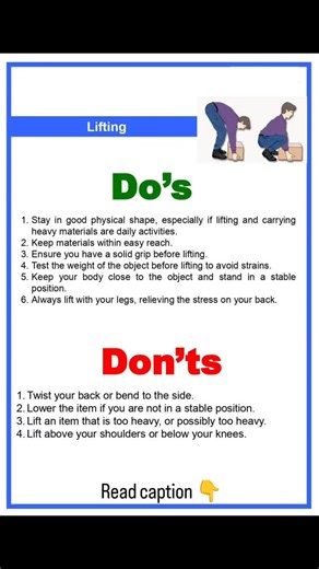 Safety Updates By Hammad on Instagram: "Manual Handling (HSE / Safety) Manual handling means lifting, carrying, pushing, pulling, holding, or moving loads by hand or bodily force. Common Examples Lifting bags, boxes, or tools Pushing/pulling trolleys Carrying materials on site Repetitive handling tasks Main Hazards Back injuries Muscle strains and sprains Slips, trips, and falls Long-term musculoskeletal disorders (MSDs) Safe Manual Handling Tips Assess the load (weight, size, stability) Plan th