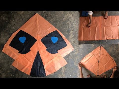 Big Kite Making At Home Easy Step By Step| Kite making tutorial