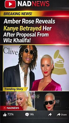 Amber Rose Breaks Silence on Painful Split With Wiz Khalifa — Fans Are Shocked 😱🔥#shorts