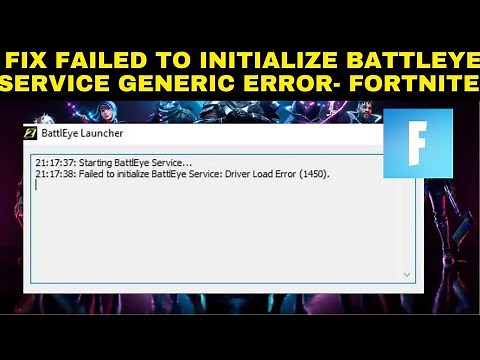 HOW TO FIX FAILED TO INITIALIZE BATTLEYE SERVICE GENERIC ERROR- FORTNITE (2024)