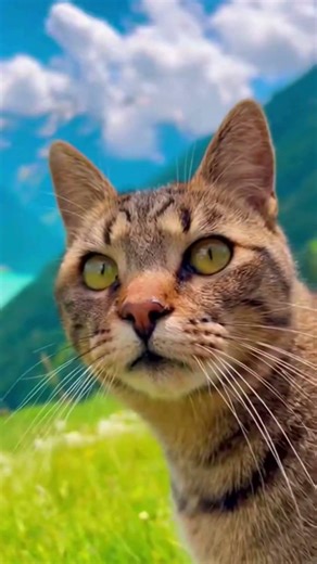 This Cat Hikes Mountains Like a Pro… And the Views Are Breathtaking #shorts