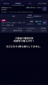 #米国株 #株式投資 #集中投資 #信用取引 #クレドテクノロジー #crdo #集中投資