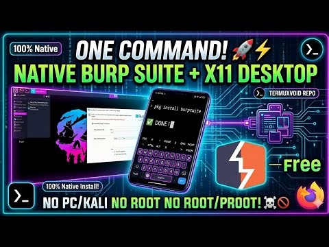 🚀 Install Burp Suite Natively in Termux (NO ROOT/NO PROOT)