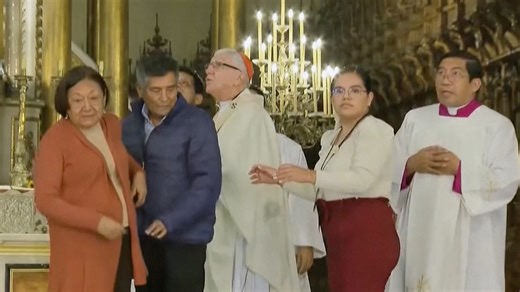 Watch: Moment people flee church as earthquake interrupts mass in Peru