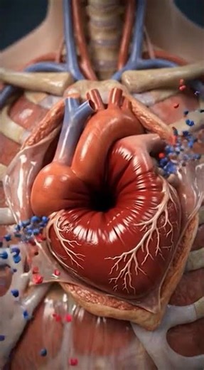 How Your Heart Pumps Blood in Real Time ❤️ #hard #3d