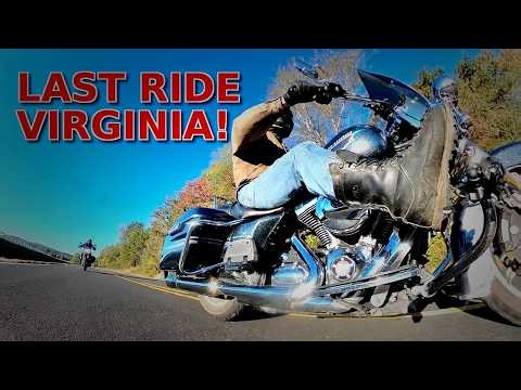 Last Ride in Virginia - Fall Colors Motorcycle Ride Around Charlottesville Before Heading Home