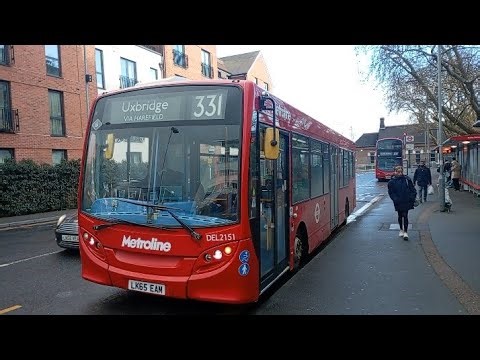 Bus Spotting in Ruislip Metroline Enviro200 DEL2151 LK65EAM Route 331 Ruislip to Uxbridge