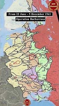 WW2, Eastern Front 1941 - 1942 in 1 minute #ww2 #history #map