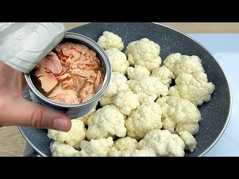 Do you have cauliflower and canned tuna at home? 😋 Fast, easy and delicious recipes # 164