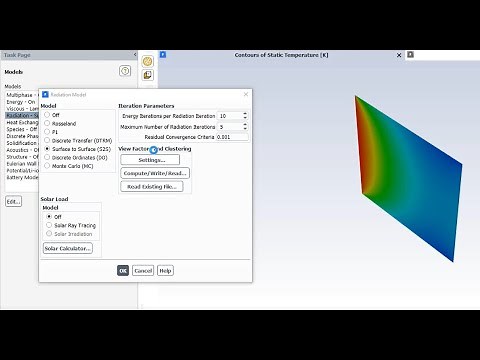 S2S Radiation Model Fluent