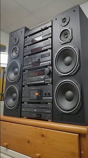 Massive Retro Sound System! 🔊 Heavy Bass subwoofer Speaker Woofer Amplifier Equalizer audio Setup 😱