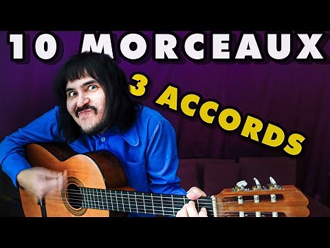 10 Chansons Faciles à la Guitare 🔆 avec 3 Accords - Idéal pour débutants