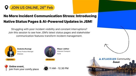 No More Incident Communication Stress: Introducing Native Status Pages AI-Powered Updates in JSM. | Mayur Jadhav