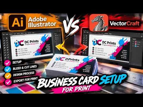 Business Card Printing Tutorial – Illustrator vs VectorCraft