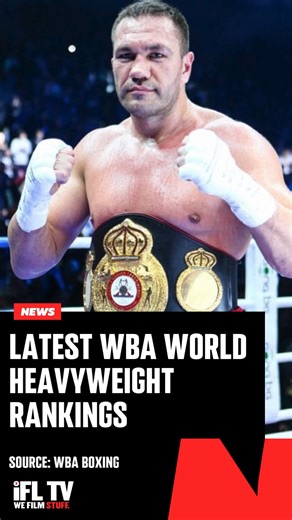 The @WBABoxing's latest heavyweight rankings 📋 👑 @Usykaa (Super Champion) 🏆 @KubratPulev (World Champion) 1️⃣ @FabioWardley 2️⃣ @MichaelBountyHunter 3️⃣ @Moses.Itauma 4️⃣ @BigBabyMiller 5️⃣ @lenierpero_official 6️⃣ @Martin_Bakole_ 7️⃣ @Filip_Hrgovic 8️⃣ @MahmoudCharr 9️⃣ @Murat_Gassiev 🔟 @JohnnyFisher1 Do you agree with that top 10? 🤔 #HeavyweightBoxing | #BoxingDebate | #BoxingWorld | IFL TV