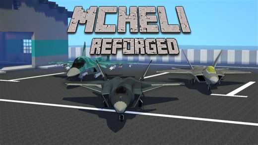 MC低版本最好的载具mod:Mcheli-Reforged空战实机演示